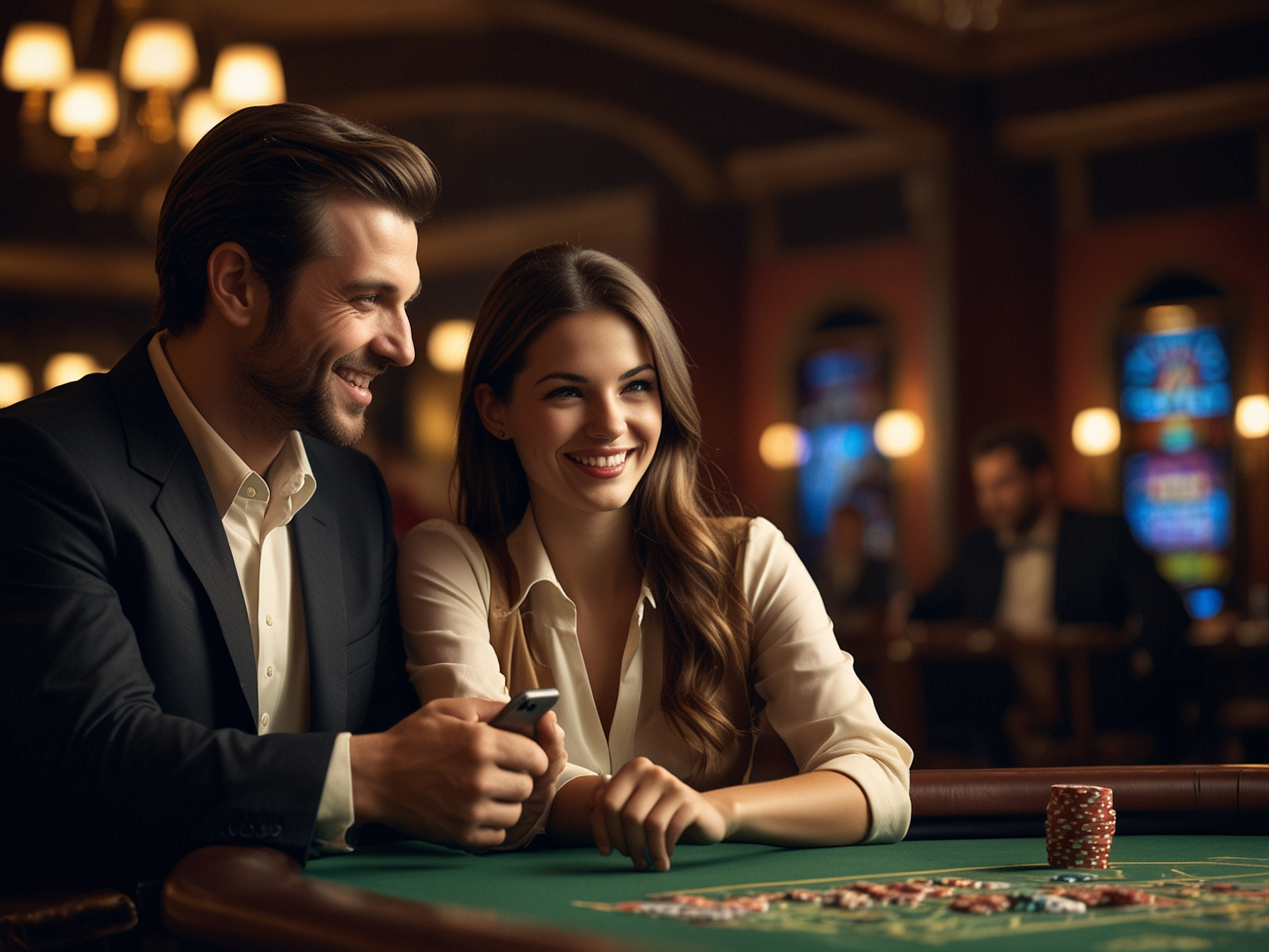 Players celebrating bonus at Vavada